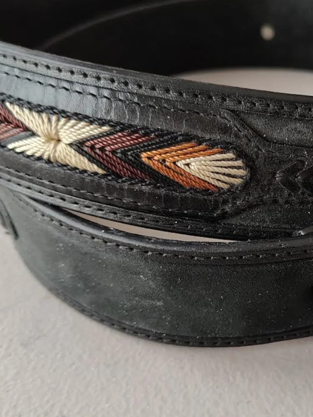 Mens Western Leather Belt. Size 38